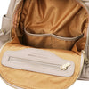 Internal Zip Pocket  View Of The Light Taupe Ladies Backpack