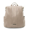 Front View Of The Light Taupe Ladies Backpack