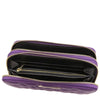 Internal View Of The Purple Ladies Zipper Wallet