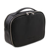 Angled View Of The Black Toiletry Bag