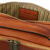 Rear Pocket View Of The Natural Toiletry Bag