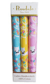 Front View Of The Hankies Box Of 3 White Cats Design