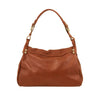 Rear View Of The Cognac Soft Leather Hobo Handbag