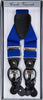 Front View Of The Royal Blue Mens Wide Braces