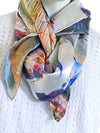 Bowed View Of The Beautiful Silk Scarf