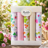 Hankies Floral And Plains Mixed In A Box Of 5 featuring colorful floral designs and classic plains.