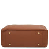 Underneath View Of The Cognac Soft Leather Bag