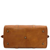 Underneath View Of The Natural Aristocratic Voyager Leather Duffle Bag Small