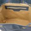 Internal Zip Pocket View Of The Azure Bucket Handbag