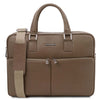 Front View Of The  Dark Taupe Business Laptop Bag