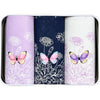 Front View Of The Handkerchiefs Butterflies Tin - 3 pack
