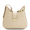 Front View Of The Beige Evening Bag