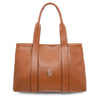 Leather Shoulder Bag and Zip Around Wallet Set in premium pebbled leather, spacious with elegant design.