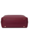 Underneath View Of The Bordeaux Italian Leather Bag