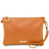 Front View Of The Apricot Clutch