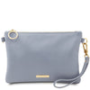 Front View Of The Light Blue Clutch