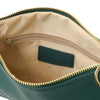 Internal Zip Pocket View Of The Teal Clutch