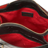 Internal Compartment View Of The Black Croc Print Handbag