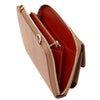 Interior view of Crossbody Phone Wallet for Women showcasing multiple compartments and lightweight design.