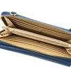 Interior view of a Crossbody Phone Wallet for Women showing card slots and zipper pocket, crafted from leather.