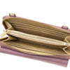 Interior view of the Crossbody Phone Wallet for Women showcasing multiple card slots and a zippered compartment.