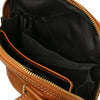Internal Pocket View Of The Natural Crossbody Bag Mens