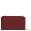 Rear View Of the Bordeaux Crossbody Phone Wallet for Women