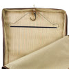 Internal Coat Hanger View Of Bag 3 Of The Deluxe Dark Brown Leather Travel Bag Set