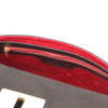 Internal Zip Pocket View Of The Black Designer Handbag