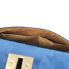 Internal Pocket View Of The Blue Designer Handbag