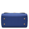 Underneath View Of The Blue Designer Handbag