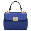 Front View Of The Blue Designer Handbag