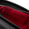 Internal Pocket View Of The Black Designer Shoulder Bag