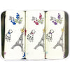 Front View Of The Handkerchief - Dog And Eiffel Tower Gift Tin