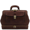 Front View Of The Dark Brown Dr Bag