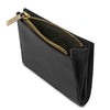 Coin Pocket Open View Of The Black Exclusive Leather Wallet
