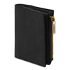 Angled View Of The Black Exclusive Leather Wallet