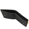 Currency Slide Compartment View Of The Black Exclusive Leather Wallet