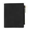 Front View Of The Black Exclusive Leather Wallet