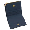 Credit Card Slot View Of The Dark Blue Exclusive Leather Wallet