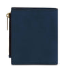 Rear View Of The Dark Blue Exclusive Leather Wallet