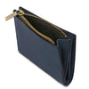 Coin Pocket Open View Of The Dark Blue Exclusive Leather Wallet