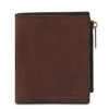 Front View Of The Dark Brown Exclusive Leather Wallet
