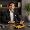Stylish Desk Tray displayed by a man in business attire, perfect for organizing personal items at a modern office.