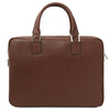 Rear View Of The Coffee Executive Leather Bag