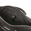 Internal Pocket View Of The Black Executive Leather Briefcase