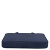 Underneath View Of The Dark Blue Executive Leather Briefcase