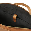 Internal Pocket View Of The Natural Executive Leather Briefcase
