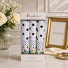 Handkerchief With Floral And Dots Pack of 3 in elegant gift packaging with floral and polka dot designs.