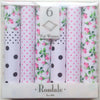 Front View Of The Ladies Handkerchief Floral and Dotted 6 Pack